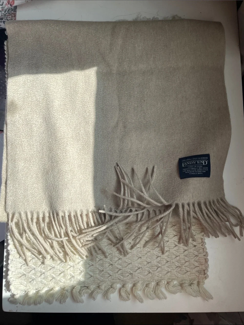 LANDS END CASHMERE SCARF